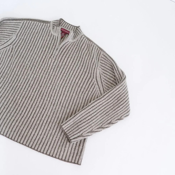 Nevada Vintage Y2K Half Zip Pullover Long Sleeve Shirt Sweater ~Large - Picture 12 of 12